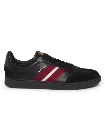 Bally Men's Retro Crest Roget Sneakers In Black