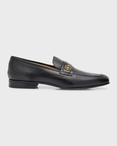Bally Men's Sadei Leather Loafers In Black