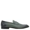 BALLY BALLY MEN'S SAGE WEBB LEATHER LOAFERS