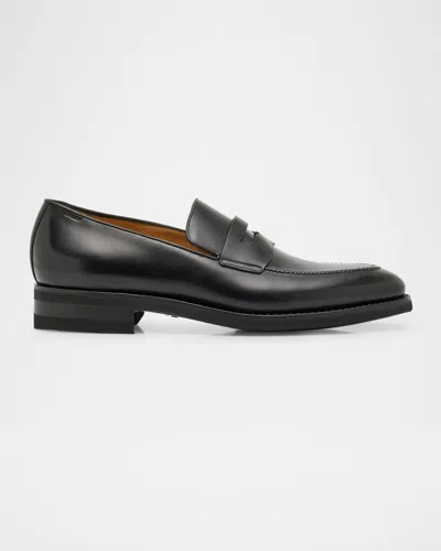 Bally Men's Samius Leather Penny Loafers In Black
