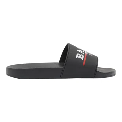 Bally Men's Samuel 6238702 Slide Sandals In Black Rubber Pool