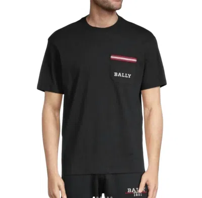 Bally Men's Short Sleeve Pocket T-shirt In Black