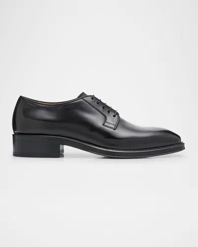 Bally Men's Siffre Leather Derby Shoes In Black