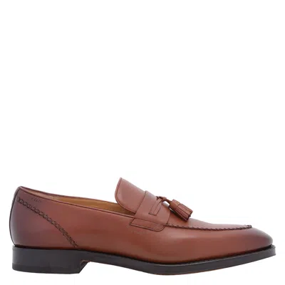 Bally Men's Skenny Leather Tassel Loafers In Brown