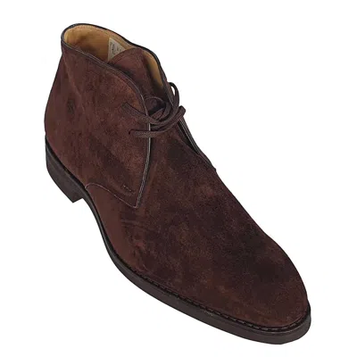 Bally Men's Skiligny Calf Suede Leather Desert Boots In Coffee In Brown