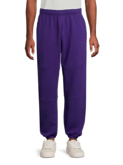 Bally Men's Solid Cotton Sweatpants In Purple