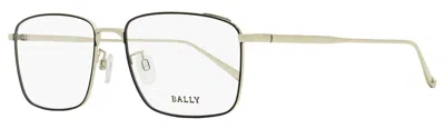 Bally Men's Thin Rectangular Eyeglasses By5027d 016 Palladium 55mm In Multi
