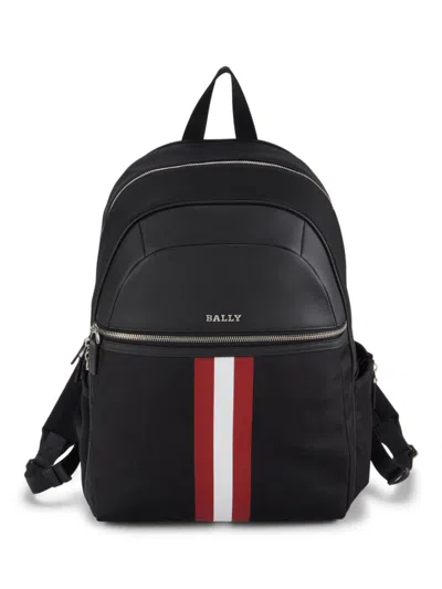 Bally Men's Toland Leather-trim Backpack In Orange