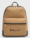 BALLY MEN'S TRECK FABRIC AND LEATHER BACKPACK