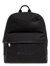 Bally Treck Logo Backpack In Black