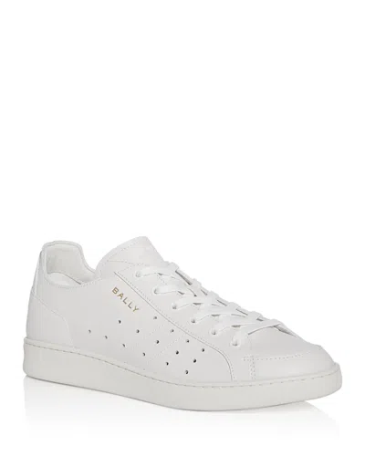 Bally Men's Turyn-u Leather Low-top Sneakers In White