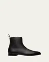 Bally Men's Wently Grainy Leather Side-zip Ankle Boots In Black