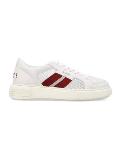Bally Men's White Leather  Melys-t Sneakers For Ss24 In 0300_white