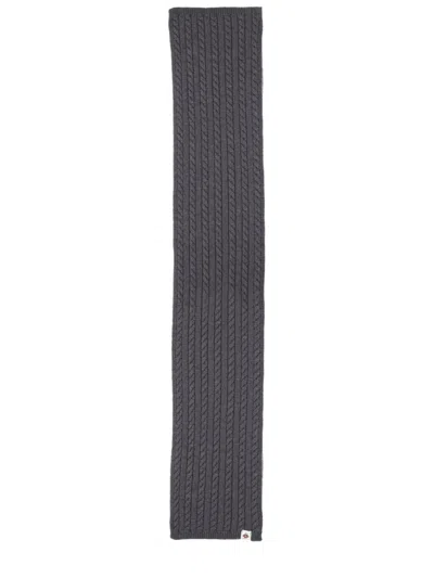 Bally Merino Wool Scarf - 180 Cm X 30 Cm In Gray