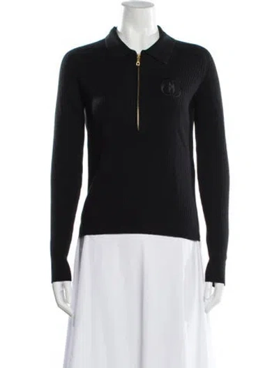 Pre-owned Bally Merino Wool Sweater In Black