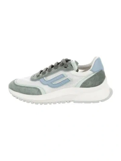 Pre-owned Bally Mesh Colorblock Pattern Athletic Sneakers In Multicolor