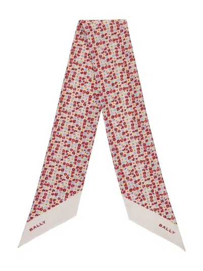 Bally Micro-flowers Neck Bow In Neutrals