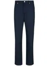 Bally Mid-rise Straight-leg Chinos In Blue