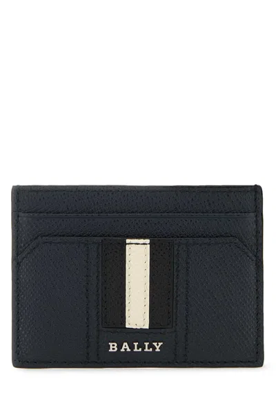Bally Midnight Blue Leather Cardholder In Newblue