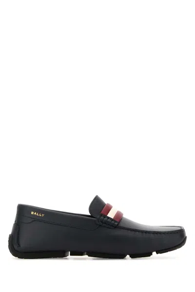 Bally Midnight Calf Leather Sandals In Blue