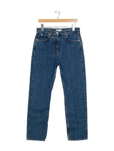 Pre-owned Bally Mid-rise Straight Leg Jeans In Blue