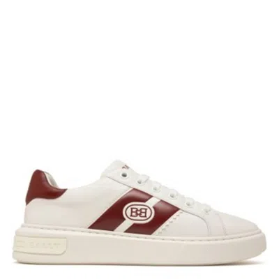 Bally Mikki Leather Low-top Sneakers In White