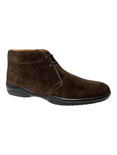 Bally Milkom 6209552 Men's Coffee Calf Suede Leather Boots In Brown