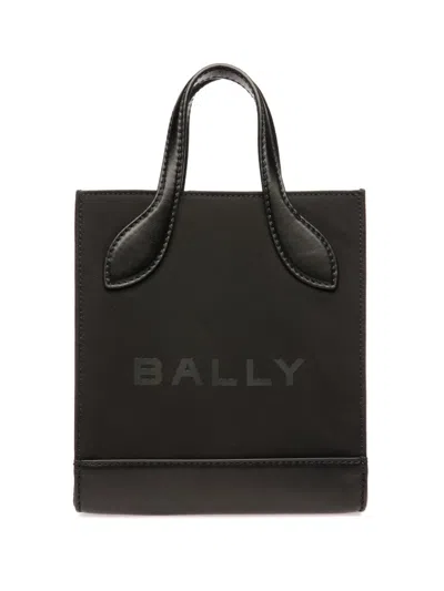 Bally Mini Bar Tote Bag In Black