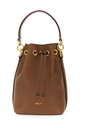 Bally Mini Code Bucket Bag In Cuero21oro