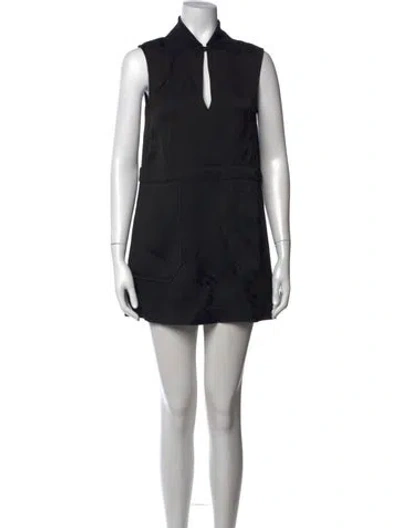 Pre-owned Bally Mini Dress In Black