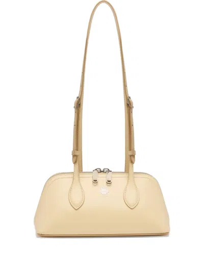 Bally Mini Praline Leather Shoulder Bag In Neutral