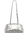 Bally Mini Praline Leather Shoulder Bag In Silver