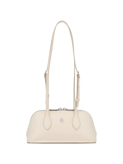 Bally Praline S Shoulder Bag Adjustable Straps In White