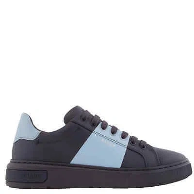 Pre-owned Bally Mitty Colour-block Leather Low-top Sneakers, Brand Size 6 ( Us Size 7 ) In Check Description