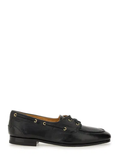 Bally Moccasins In Leather In Black