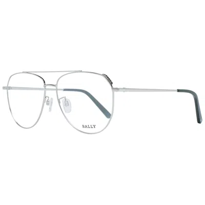 Bally Silver Unisex Optical Frames In White