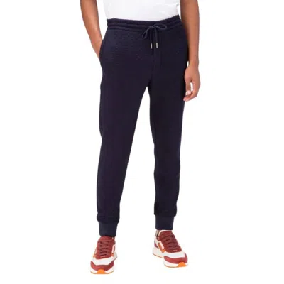 Bally Monogram Jacquard Textured Sweatpants In Black