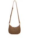 Bally Monogram-pattern Canvas Crossbody Bag In 褐色