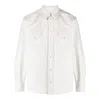 Bally Mother Of Pearl Men's 6305830 Denim Shirt In White