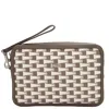 Bally Multi Deserto Oro Pennant Clutch In Brown