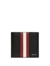 Bally Leather Bi-fold Style Wallet In Black