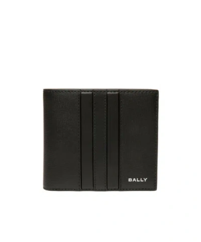 Bally Mythos Bifold In Black Recycled Leather