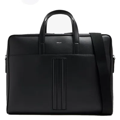 Bally Mythos Bovine Leather Briefcase In ["black"]