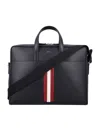 Bally Briefcase  Men Color Multicolor In Black+red/bone+pall