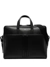 Bally Mythos Leather Briefcase In Black