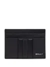 Bally Logo-print Leather Cardholder In Black