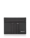 Bally Men's Mythos Leather Card Case In Black+pall