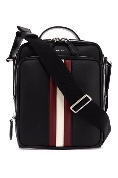 Bally Mythos Shoulder Bag In Black+red/bone+pall (black)