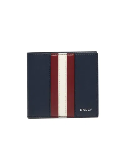 Bally Mythos Stripe Bifold Wallet In Neutral