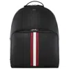 Bally Mythos Vertical Stripe Leather Backpack In Black